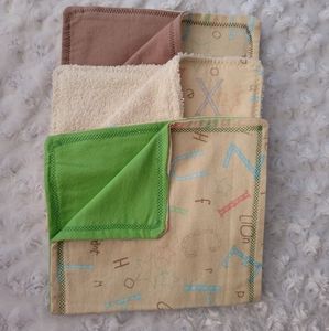 Handmade burp cloths